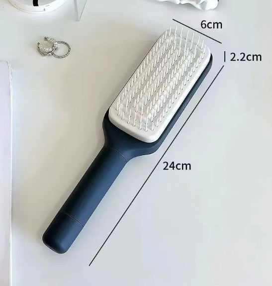 Self-Cleaning Hair Brush - Effortless Detangling and Shine