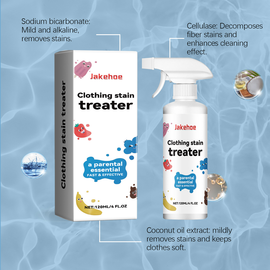 Jakehoe Clothing Stain Treater Spray – 120ml | Fast & Effective