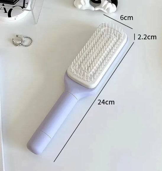 Self-Cleaning Hair Brush - Effortless Detangling and Shine