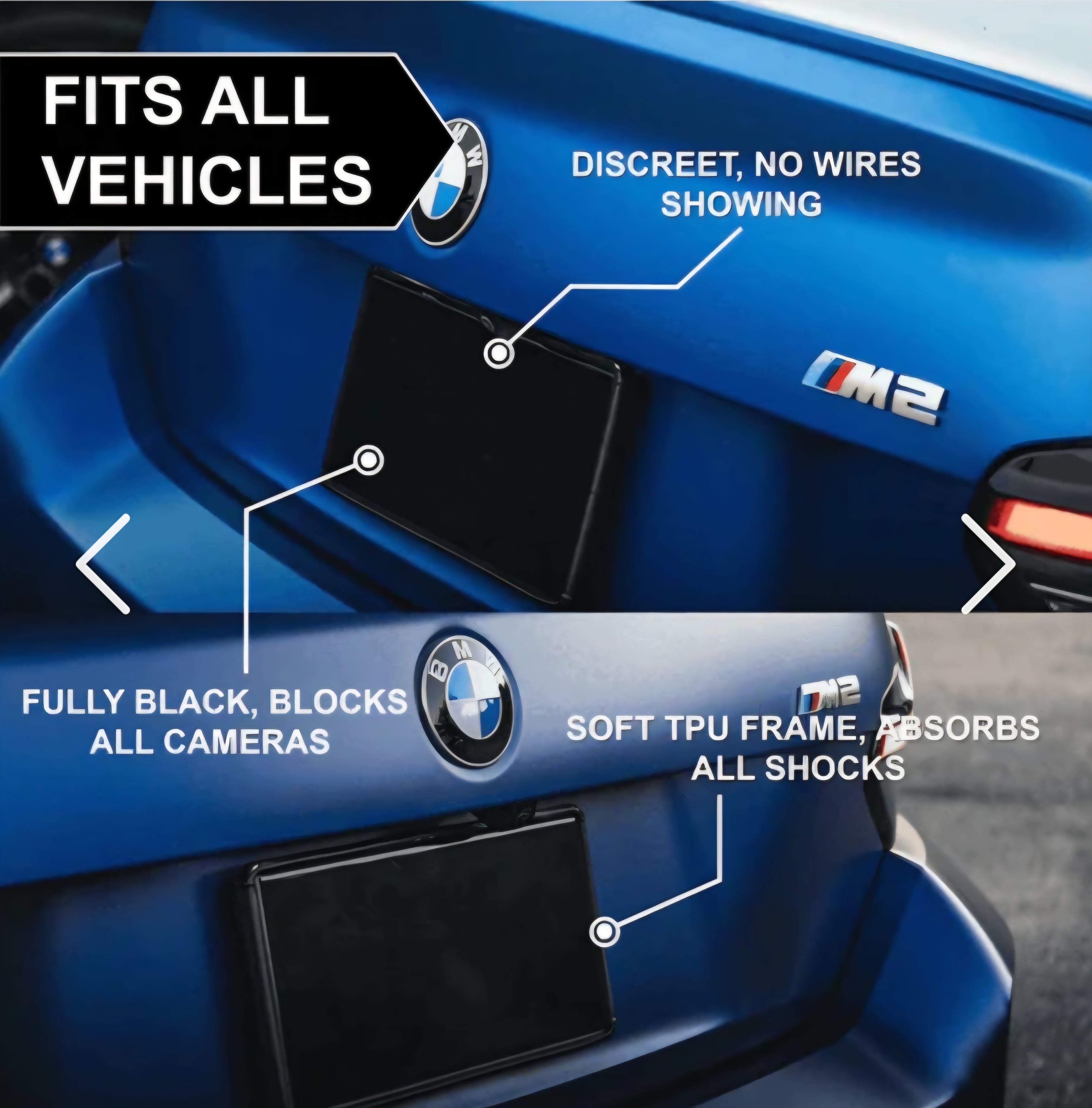 Blackout Plate Cover - INTERNATIONAL CarS (52x11cm)