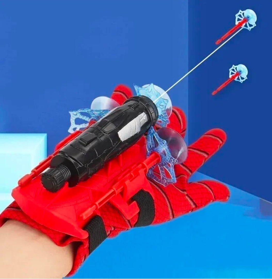 Spider Web Shooters Toy | Spiderman Launcher Wrist Toy Set (Red)