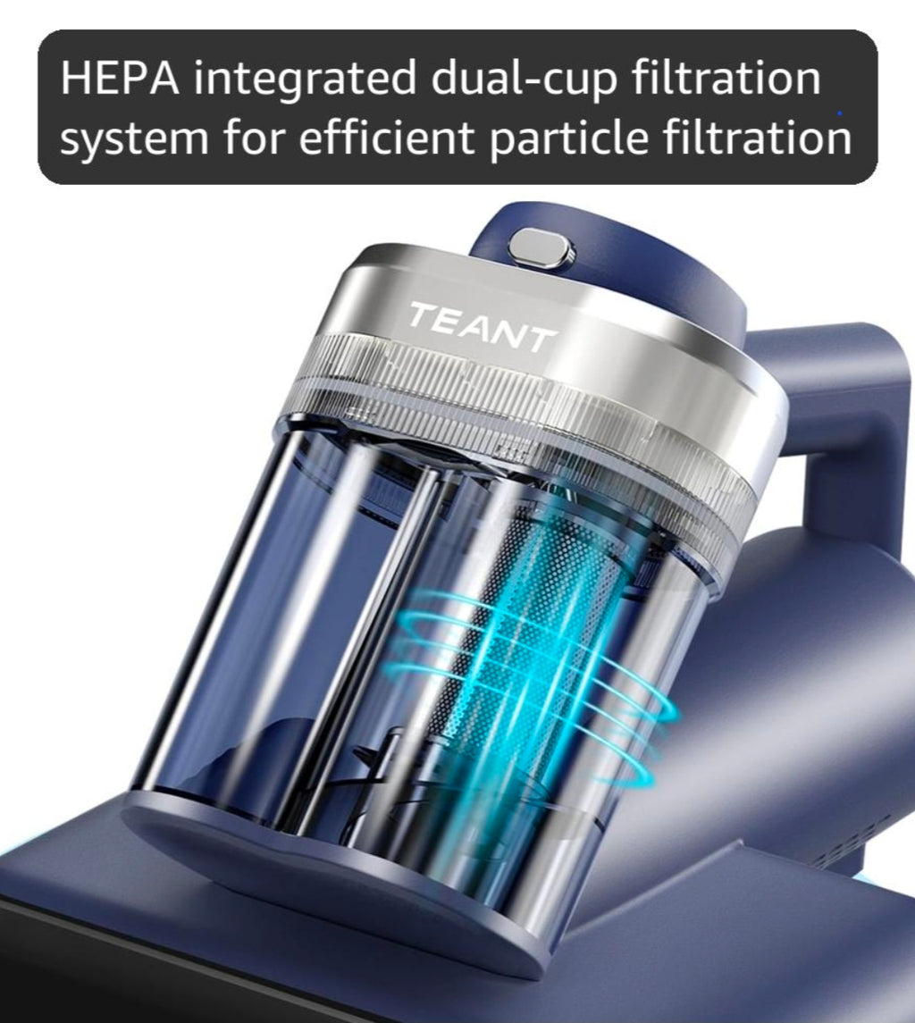 Cordless Bed Vacuum Cleaner | UV Sterilization & HEPA Filter Mattress Cleaner
