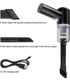 3-in-1 Portable Car Vacuum Cleaner with Blower, USB Rechargeable, Black, Wireless Handheld Mini Design, Strong Suction, Washable HEPA Filter for Car, Home, Travel