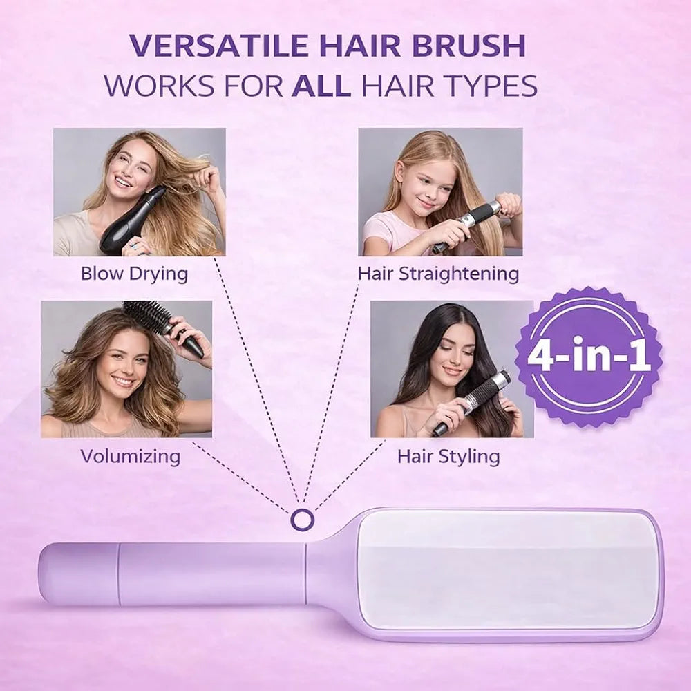 Self-Cleaning Hair Brush - Effortless Detangling and Shine