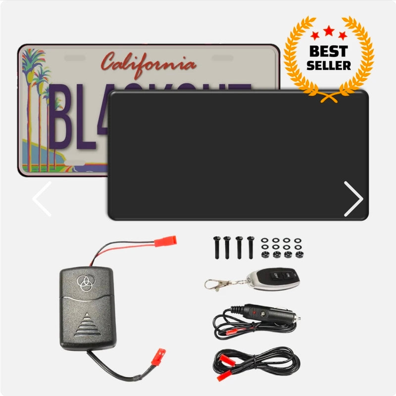 Blackout Plate Cover - INTERNATIONAL CarS (52x11cm)