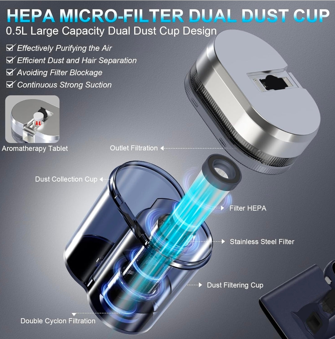 Cordless Bed Vacuum Cleaner | UV Sterilization & HEPA Filter Mattress Cleaner