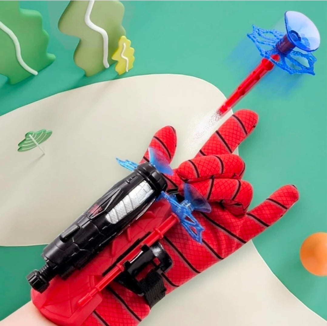 Spider Web Shooters Toy | Spiderman Launcher Wrist Toy Set (Red)