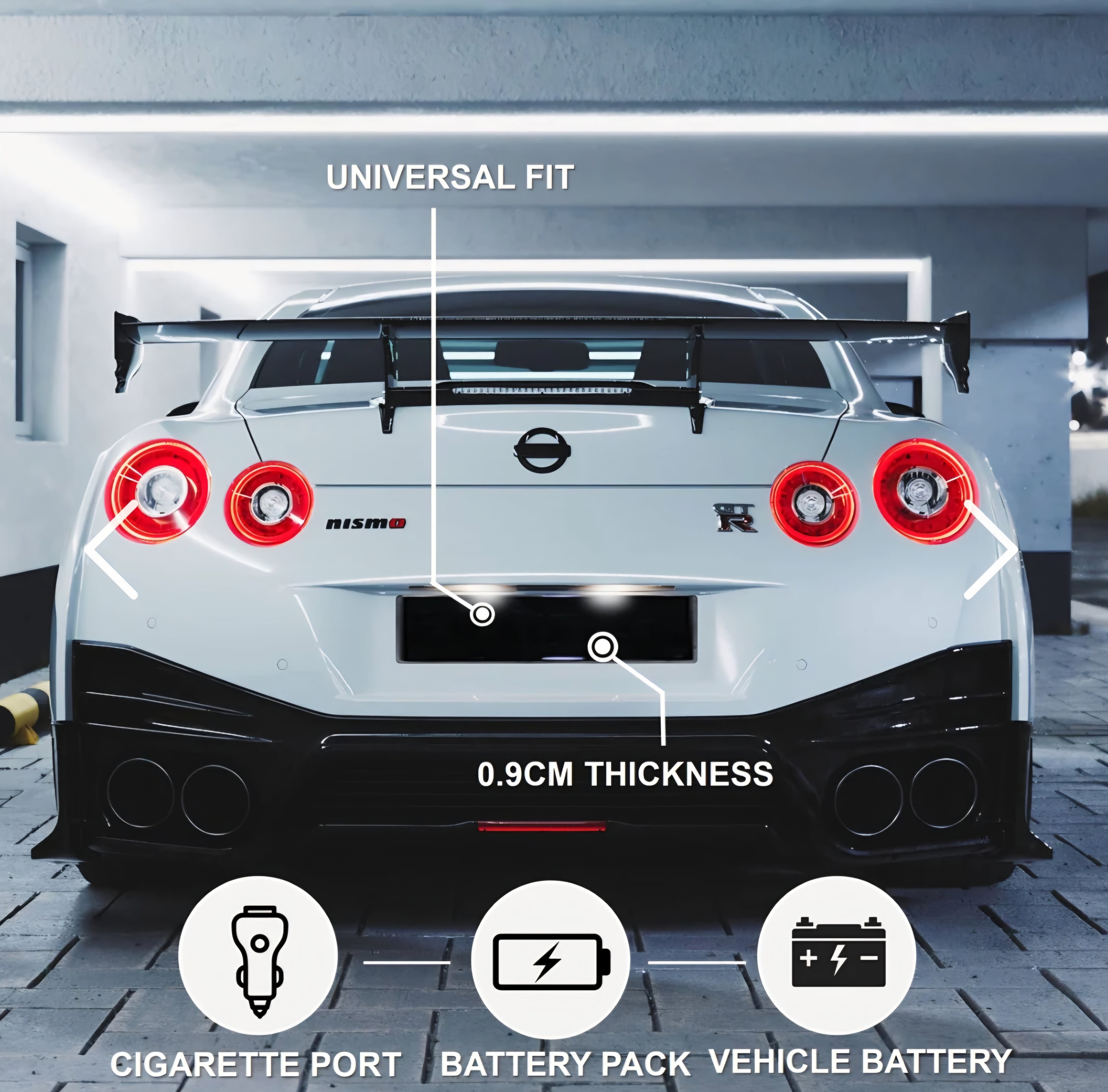 Blackout Plate Cover - INTERNATIONAL CarS (52x11cm)
