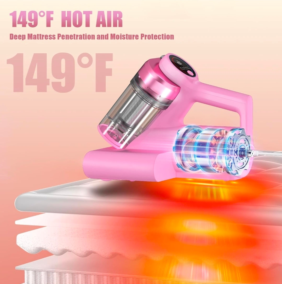 Cordless Bed Vacuum Cleaner | UV Sterilization & HEPA Filter Mattress Cleaner