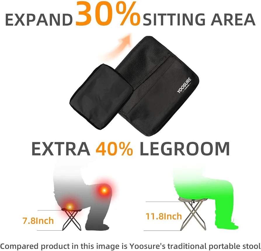 Folding Stool Bag – 2-in-1 Portable Camping Seat with Carry Bag