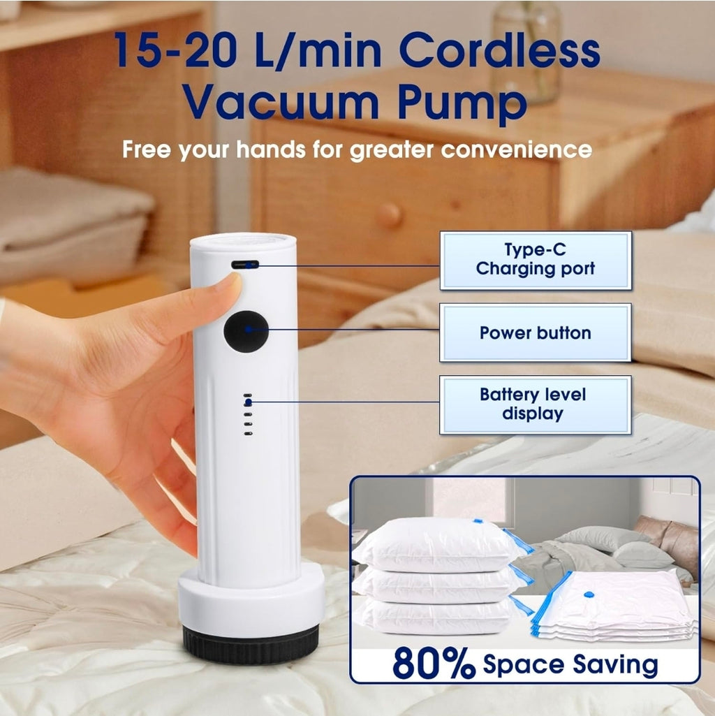 Mini Handheld Vacuum Sealer – Clothing & Storage Compression Device