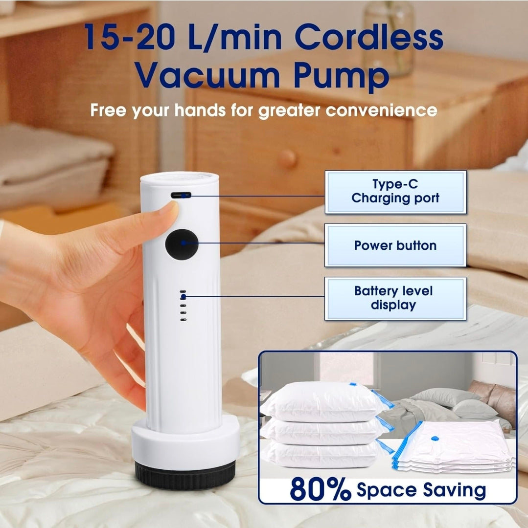 Mini Handheld Vacuum Sealer – Clothing & Storage Compression Device