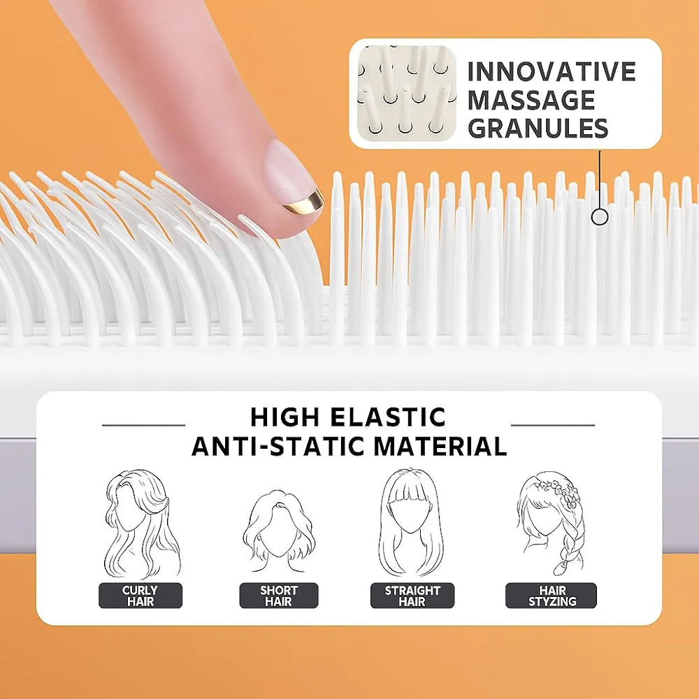 Self-Cleaning Hair Brush - Effortless Detangling and Shine